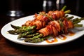 Crispy bacon wrapped asparagus