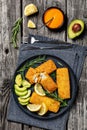 crispy baked battered pollock fillet on a plate