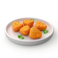 Delicious Fried Cheese Bites on a Plate Royalty Free Stock Photo