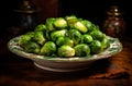 Crispy brussel sprouts with honey dressing
