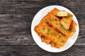 Crispy Chicken cheese breaded tortilla roll-ups Royalty Free Stock Photo