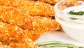 Crispy chicken fingers and dip