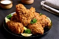 Crispy chicken wings Royalty Free Stock Photo