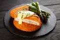 Crispy cordon bleu Royalty Free Stock Photo