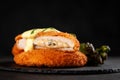 Crispy cordon bleu Royalty Free Stock Photo