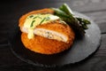 Crispy cordon bleu Royalty Free Stock Photo