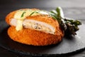 Crispy cordon bleu Royalty Free Stock Photo