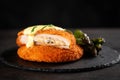 Crispy cordon bleu Royalty Free Stock Photo