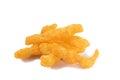 Crispy corn snacks on white background Royalty Free Stock Photo
