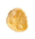 Crispy cornflake on white background