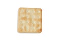 Crispy crackers with sugar isolated on the white background Royalty Free Stock Photo