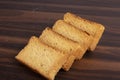 Crispy and crunchy milk toast or rusk Royalty Free Stock Photo