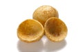 Crispy and crunchy Salty wheat cup or Katori vatka moon chips vatki fryums snack food