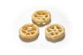 Crispy and crunchy Salty wheat wheel Wheels Wheelos fryums or frymus Fried and Spicy snack food