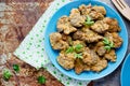 Crispy deep fried chicken livers Royalty Free Stock Photo