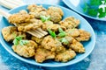 Crispy deep fried chicken livers Royalty Free Stock Photo