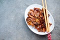 Crispy deep fried salty squid Royalty Free Stock Photo