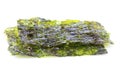 Crispy dried seaweed nori isolated. Royalty Free Stock Photo