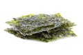 Crispy dried seaweed nori. Royalty Free Stock Photo