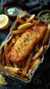 Crispy Fish and Chips with Lemon and Herbs
