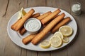 Crispy Fish Sticks Delight Royalty Free Stock Photo