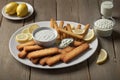 Crispy Fish Sticks Delight Royalty Free Stock Photo