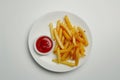 Crispy French Fries with Ketchup