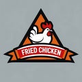 Crispy Fried Chicken Logo Design Royalty Free Stock Photo
