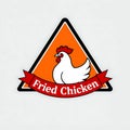 Crispy Fried Chicken Logo Design Royalty Free Stock Photo