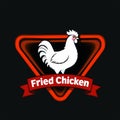 Crispy Fried Chicken Logo Design Royalty Free Stock Photo