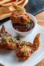 Crispy Fried Chicken Wings Royalty Free Stock Photo