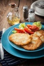 Crispy fried homemade potato pancakes Royalty Free Stock Photo