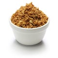 Crispy fried onion flakes