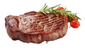 crispy meat filet medallion. transparent PNG file. Royalty Free Stock Photo