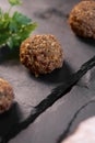 Crispy meatballs