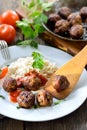 Crispy meatballs