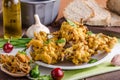 Crispy onion bhajis