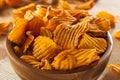 Crispy Orange Sweet Potato Chips