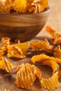 Crispy Orange Sweet Potato Chips