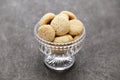 Homemade amaretti classic italian almond cookies.