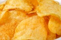 crispy potato chips, background Royalty Free Stock Photo