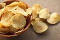 Crispy potato chips