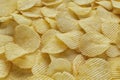 Crispy ribbed potato chips Royalty Free Stock Photo