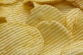 Crispy ribbed potato chips Royalty Free Stock Photo