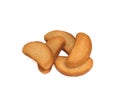 Crispy rusks on white background Royalty Free Stock Photo