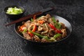 Crispy Salt and Pepper Beef in black bowl