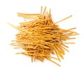 Crispy Salt Sticks with Sesame, Pretzel Sticks, Grissini or Breadsticks Royalty Free Stock Photo