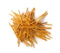 Crispy Salt Sticks with Sesame, Pretzel Sticks, Grissini or Breadsticks Royalty Free Stock Photo