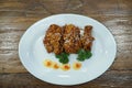 Crispy Sesame Chicken with a Sticky Asian Sauce