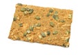 Crispy spelt cracker with pumpkin seeds and cheese Royalty Free Stock Photo